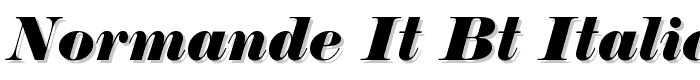 Normande It BT Italic font